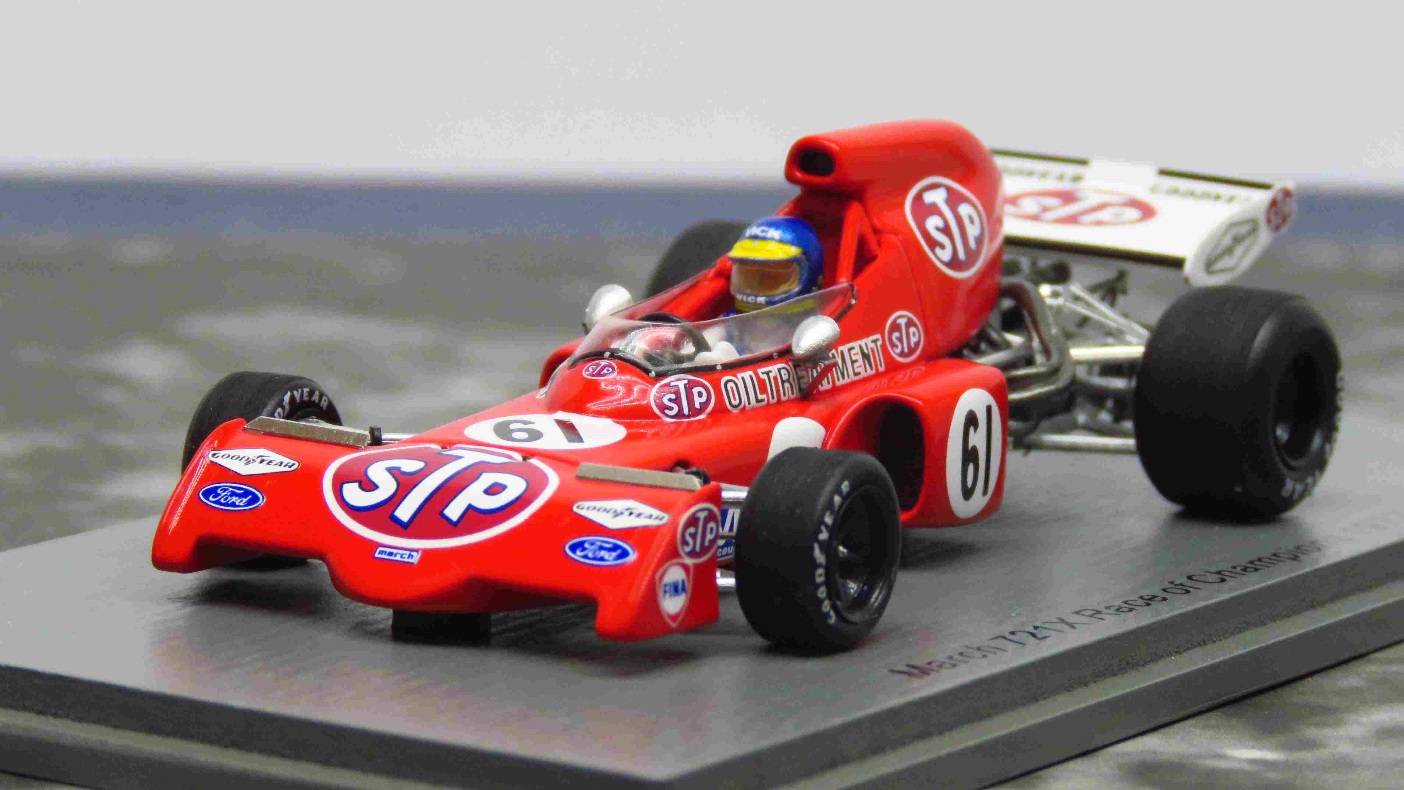 MARCH 721X N°61 Race of Champions 1972- Ronnie Peterson /Spark S7166 1:43/