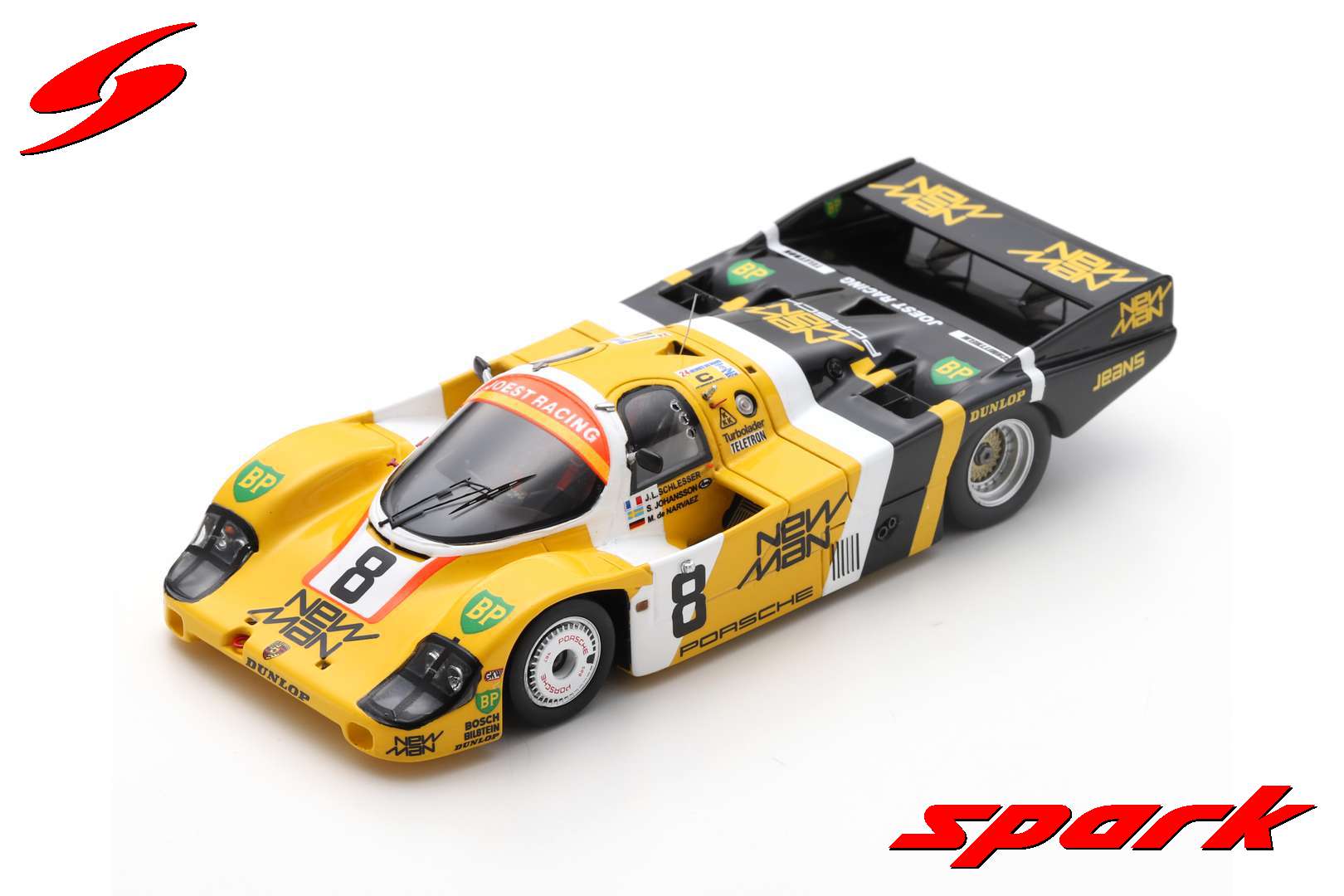 Porsche 956 No.8 24H Le Mans 1984 J. L. Schlesser - M. de Narváez - S. Johansson /Spark S9857 1:43/