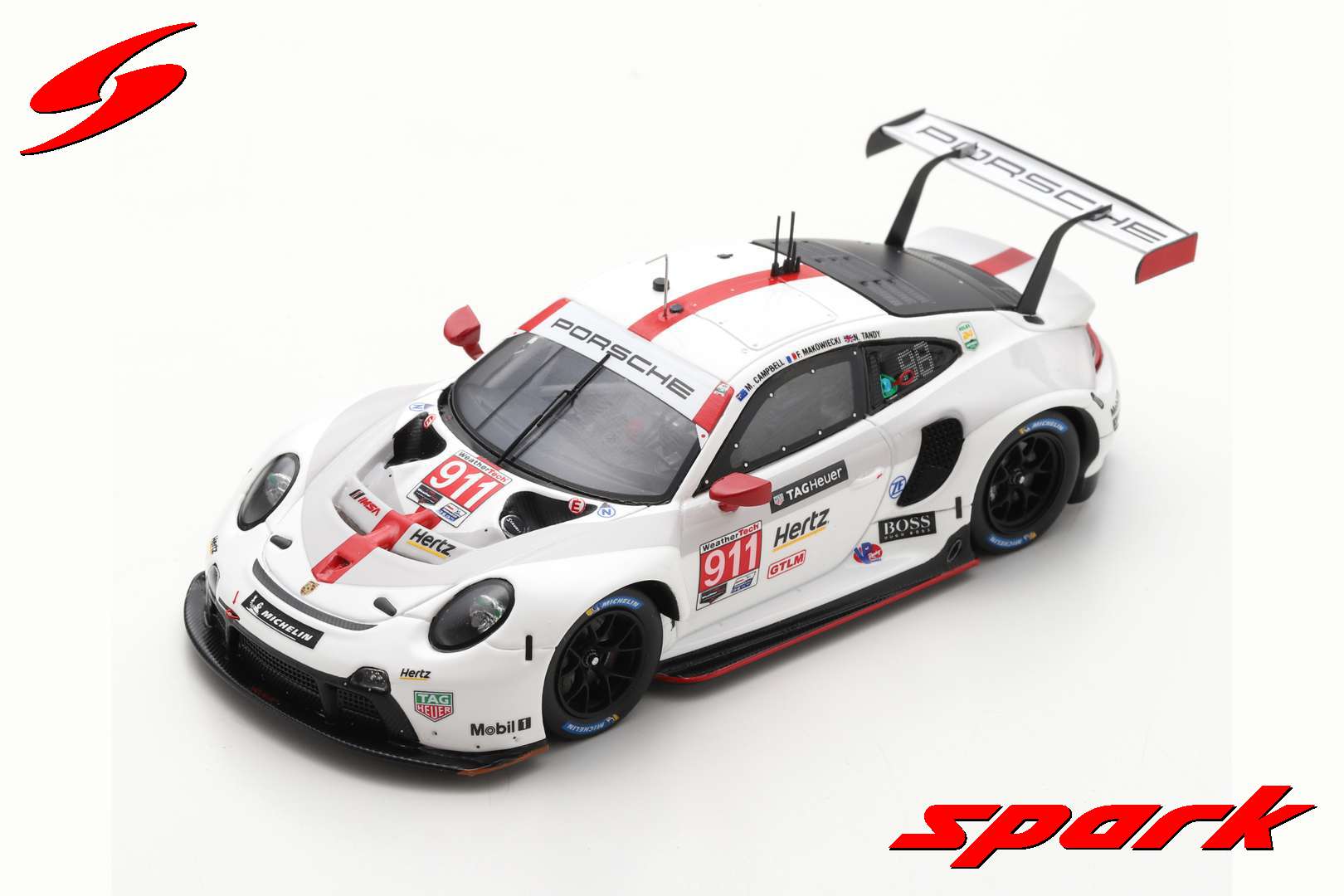 Porsche 911 RSR No.911 Porsche GT Team 3rd GTLM class 24H Daytona 2020 N. Tandy - F. Makowiecki - M. Campbell /Spark US122 1:43/