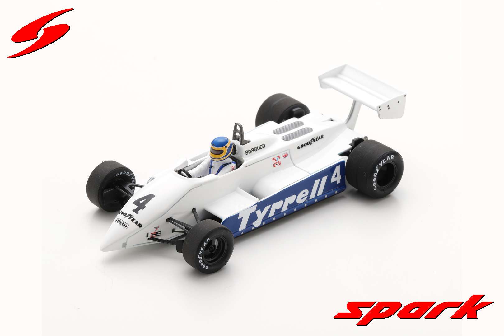 Tyrrell 011 No.4 South African GP 1982 Slim Borgudd /Spark S7282 1:43/