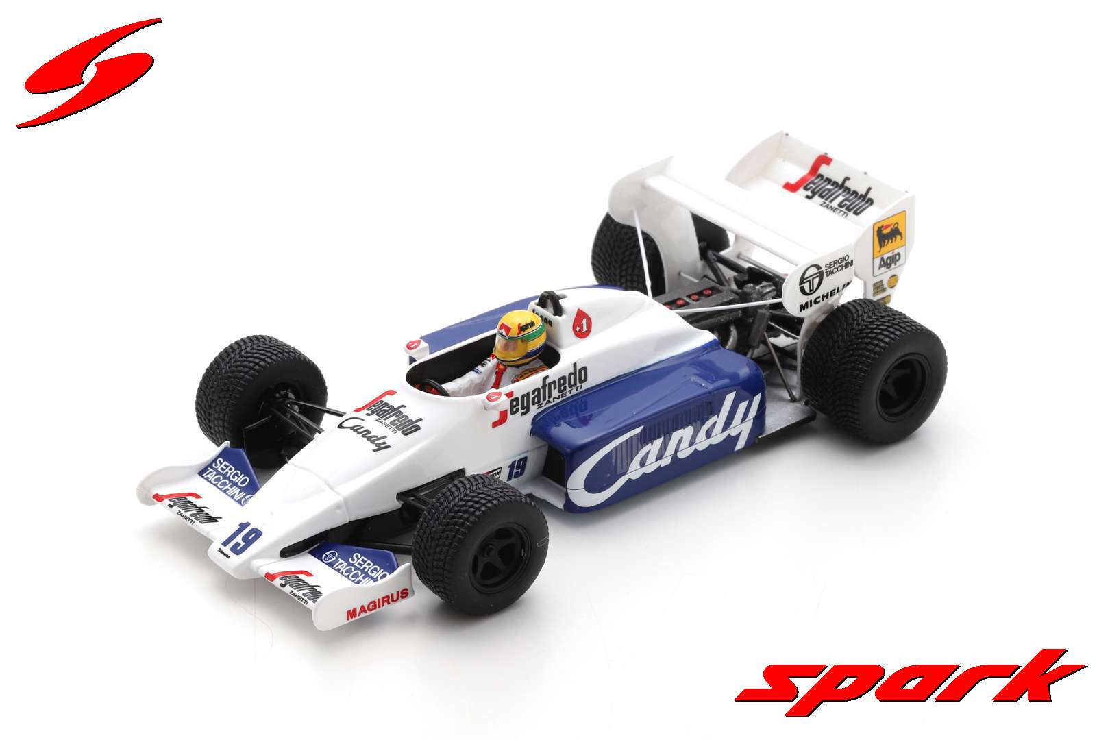 Toleman TG184 No.19 2nd Monaco GP 1984 Ayrton Senna /Spark S2778 1:43/
