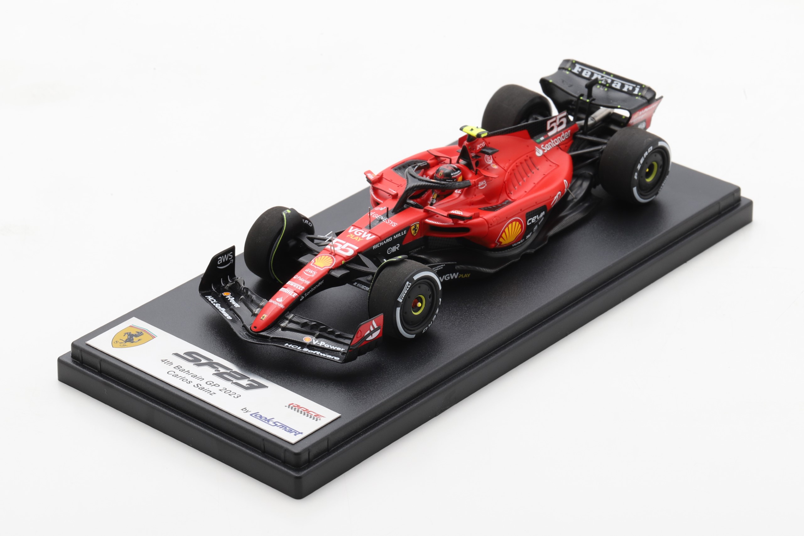 Scuderia Ferrari SF-23 – 4th Bahrain GP 2023 #55 Carlos Sainz /Looksmart LSF1052 1:43/