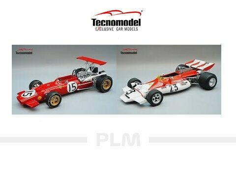 2023.01.13 - Tecnomodel News: Ferrari 312 F1 & BRM P 160B - Scale 1:18